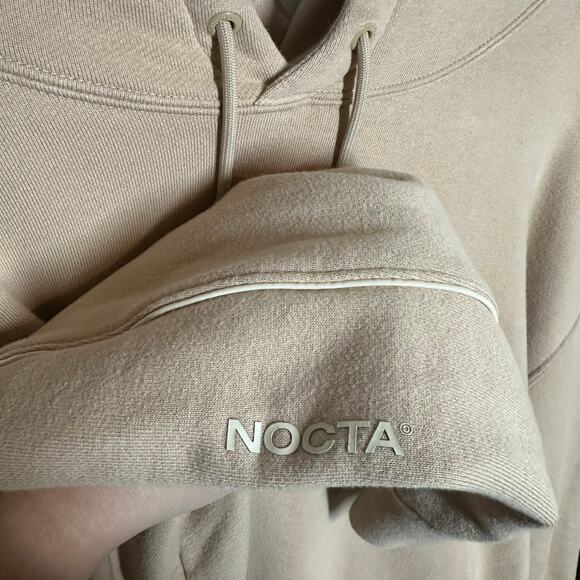 Nike x Nocta Men's Fleece CS Tan Matching Sweatsuit Hoodie Sweatpants Size XXL - Picture 4 of 16